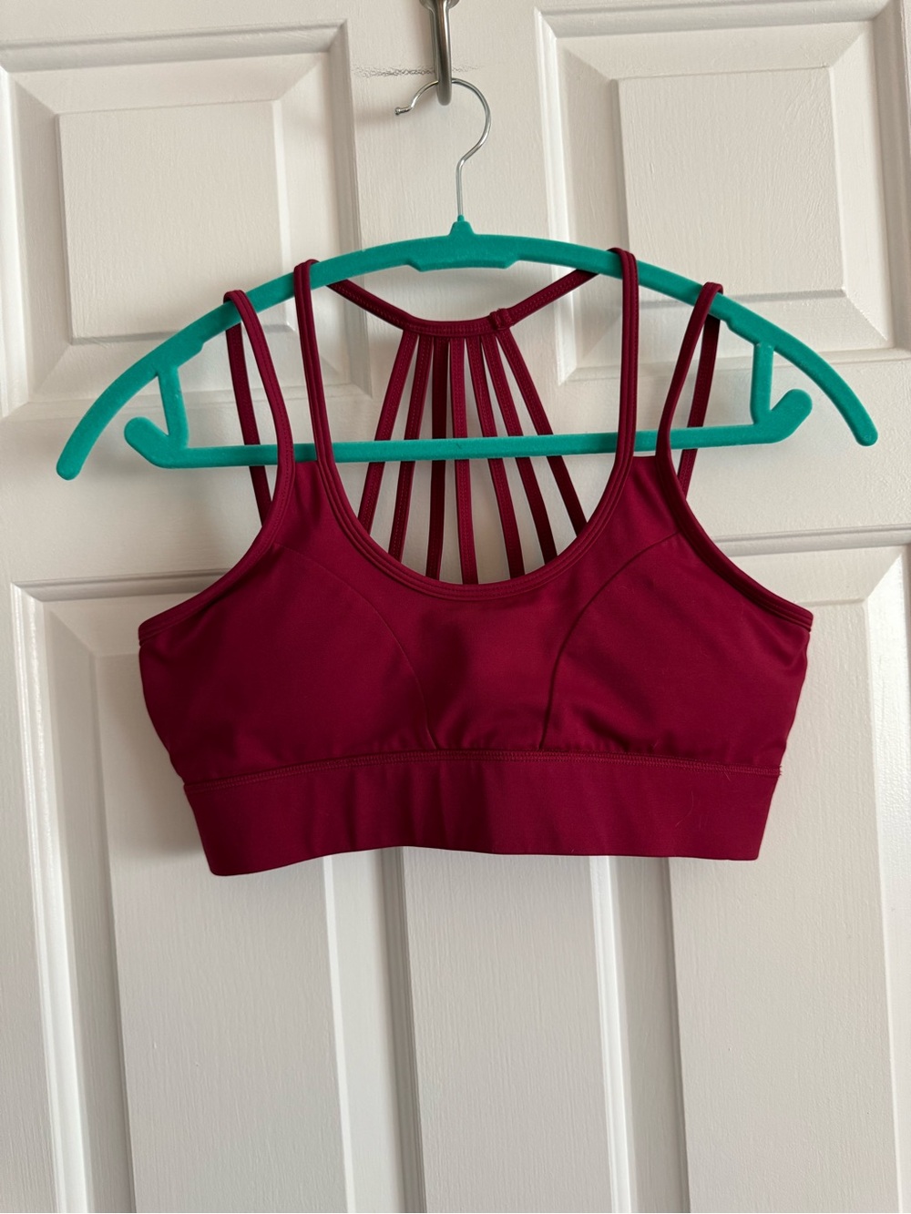 Constantly Varied Gear Strappy Back Sports Bra - Cabernet - M